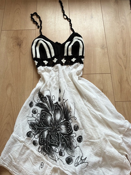 Dresses & Skirts - Crochet mini dress